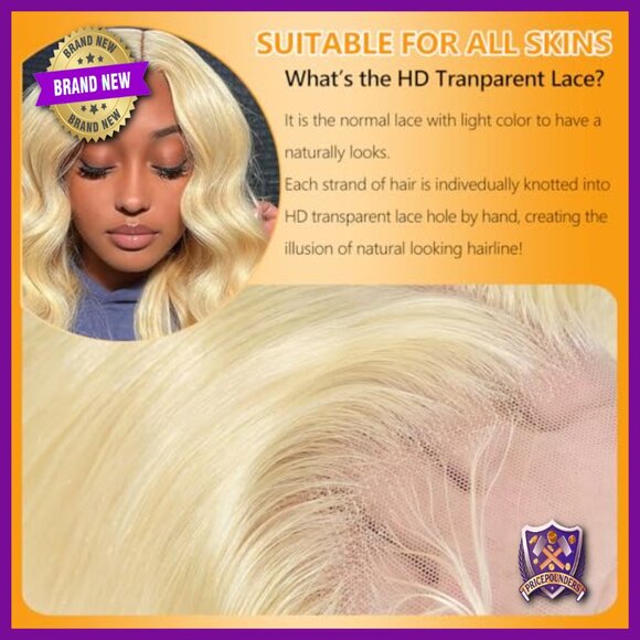 18A Grade Human Hair Lace Frontal Closure Body Wave 18in 4x4 HD Lace main image 7